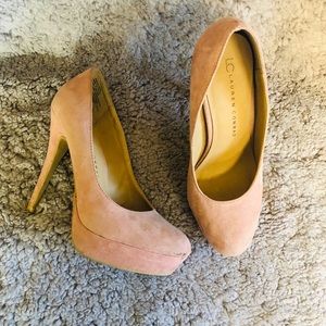 LC by Lauren Conrad Pink Suede heels